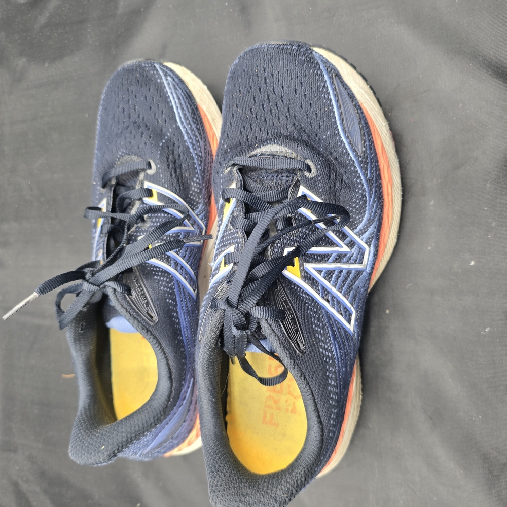New Balance Blue and Yellow Athletic‎ Shoes with Mesh Upper